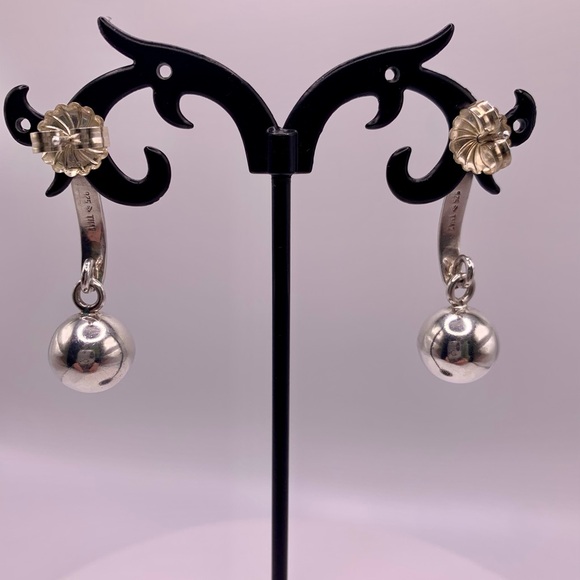 Silpada Sterling EXCLAMATION POINT Ball Post Earrings - Picture 7 of 16